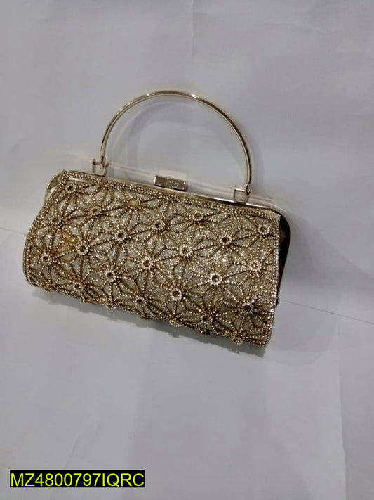 Fancy Stone Work Clutch