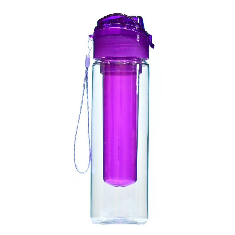 Leak-Proof 800ml Water Bottle with Integrated Ice Tube – Fresh & Cold Hydration