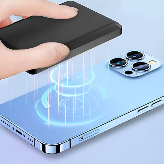 ASPOR A382 Mini 10,000mAh Magnetic Wireless Fast-Charging Power Bank – Compact, High-Speed Charging for On-the-Go Convenience