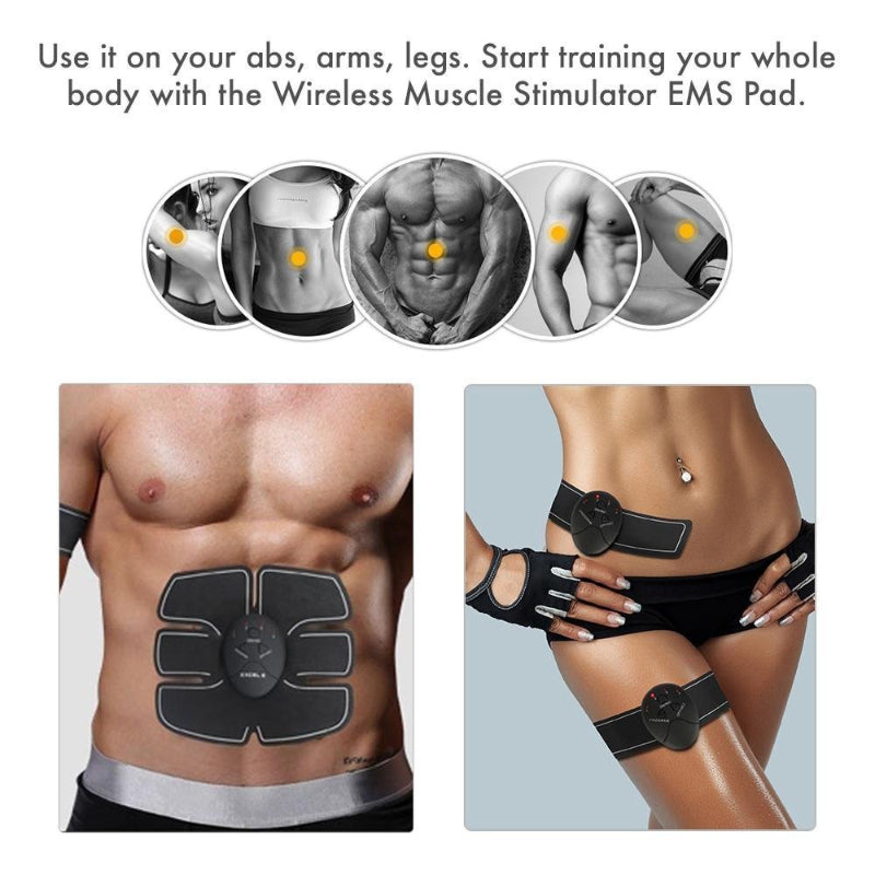 EMS Multi-Purpose Fitness Abdominal Muscle Trainer | Home Electric Belly Exercise Machine