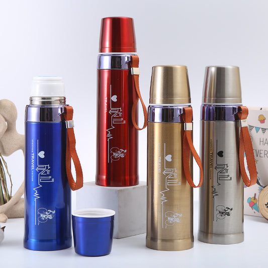 800ml Stylish Double Layer Stainless Steel Thermos – Vacuum Insulated Bottle