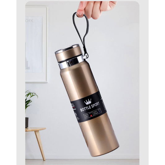1000ml Large Capacity Stainless Steel Vacuum Flask – Hot &amp; Cold Water Bottle