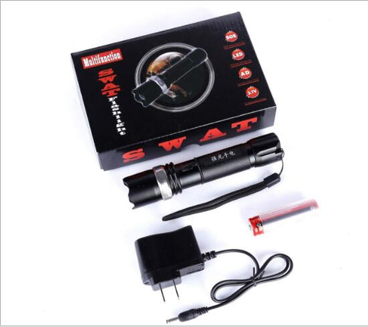High-Quality LED Flashlight – Hard Light & Car Charging Capability
