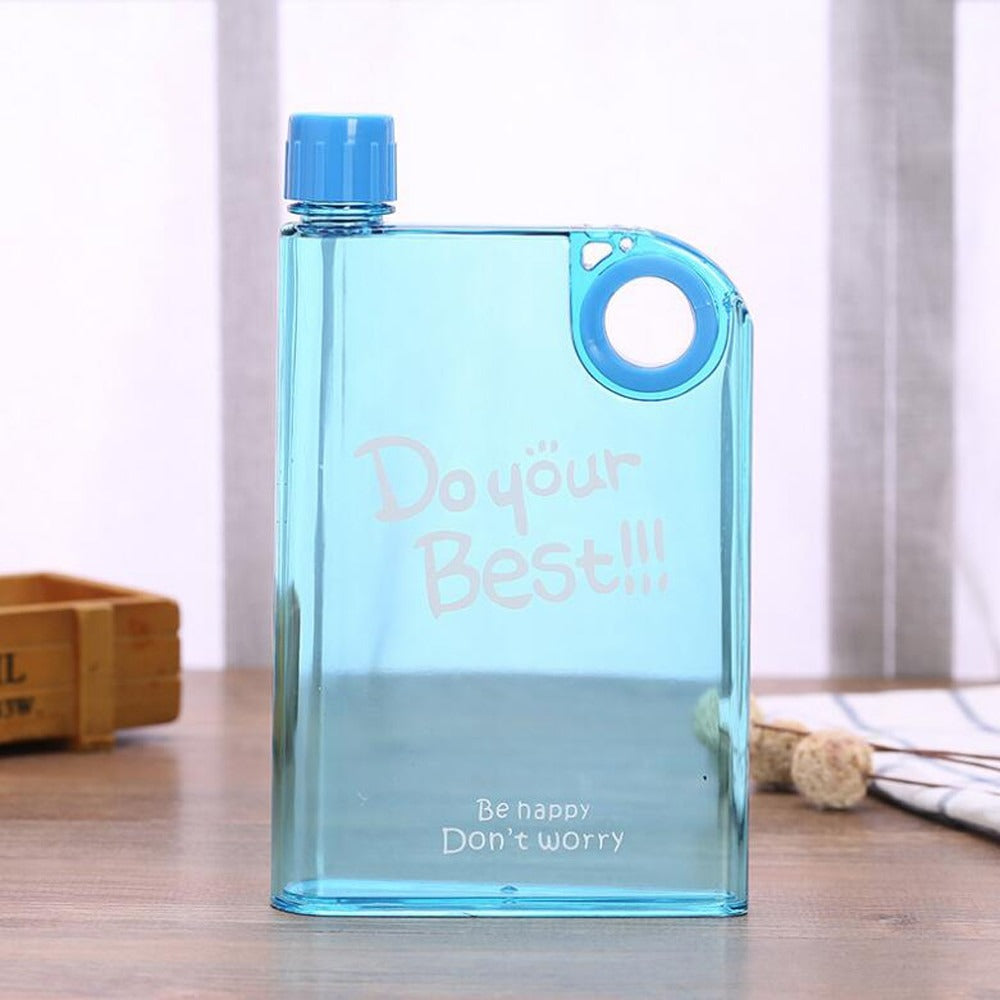 Flat A5 Ring Transparent Kettle – Outdoor Portable Water Bottle for Drink