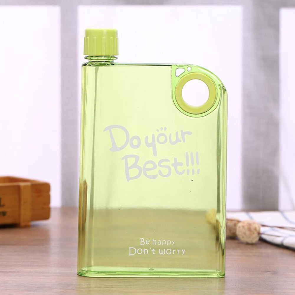 Flat A5 Ring Transparent Kettle – Outdoor Portable Water Bottle for Drink