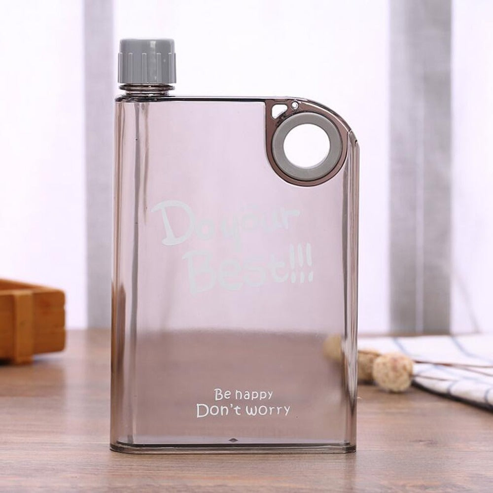 Flat A5 Ring Transparent Kettle – Outdoor Portable Water Bottle for Drink