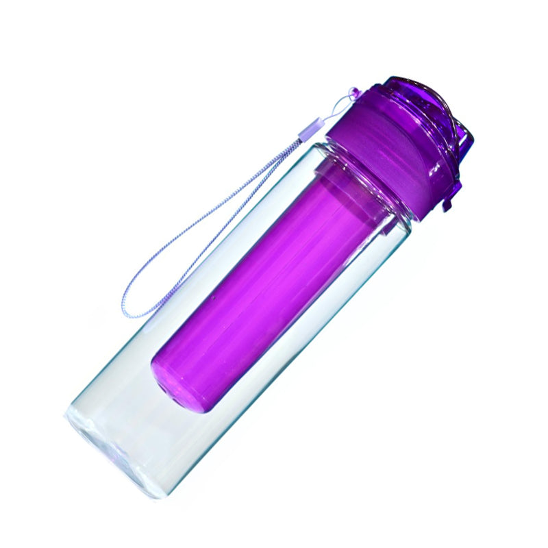 Leak-Proof 800ml Water Bottle with Integrated Ice Tube – Fresh & Cold Hydration