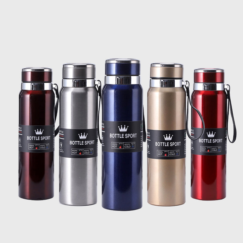 1000ml Large Capacity Stainless Steel Vacuum Flask – Hot &amp; Cold Water Bottle