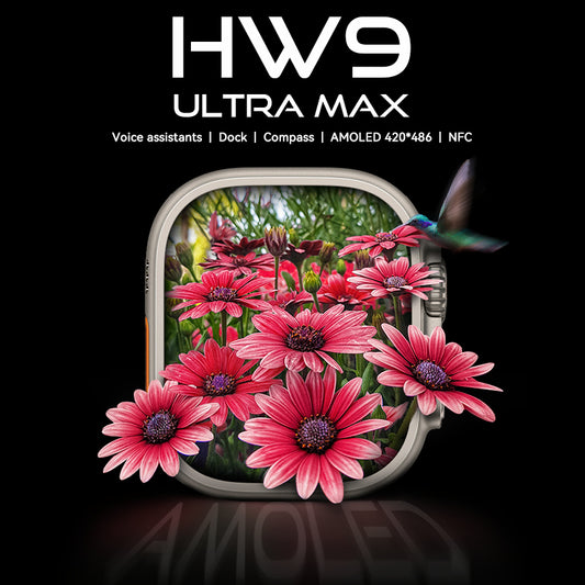 HW9 Ultra Max Smartwatch – 2.2" AMOLED Display | Series 8 | Premium Fitness & Lifestyle Watch