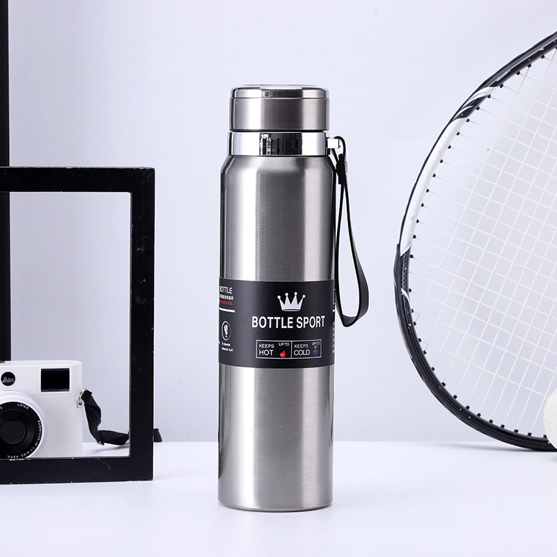 1000ml Large Capacity Stainless Steel Vacuum Flask – Hot &amp; Cold Water Bottle