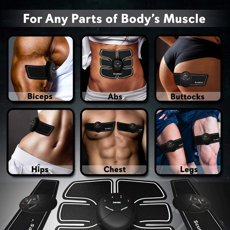 EMS Multi-Purpose Fitness Abdominal Muscle Trainer | Home Electric Belly Exercise Machine