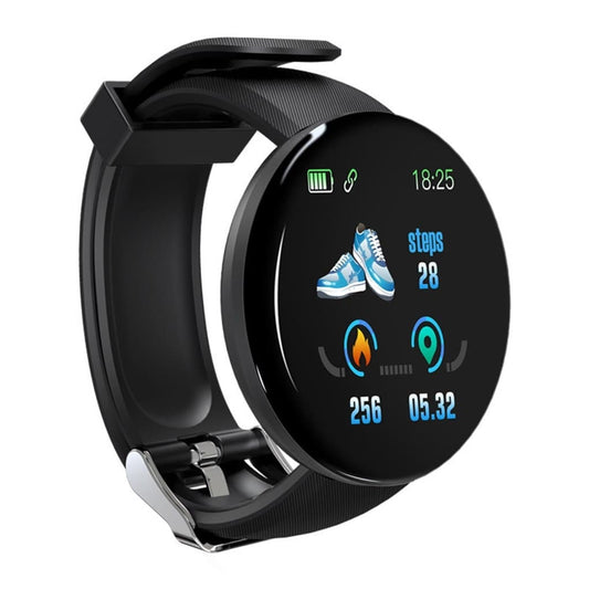 D18 Smartwatch – Color Display Fitness Tracker with Heart Rate & Blood Pressure Monitor, IP65 Waterproof Smart Watch