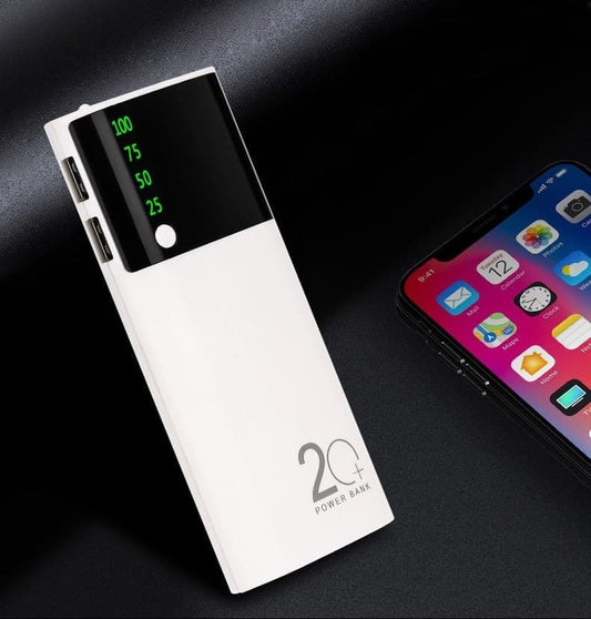 20000mAh Power Bank | LED Lighting Display | High Capacity Portable Charger