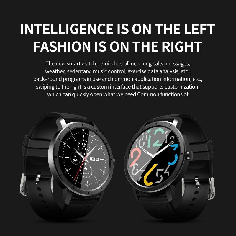 HW21 Smart Fitness Watch – IP68 Waterproof Bluetooth Smartwatch with Heart Rate Monitor for Men & Women